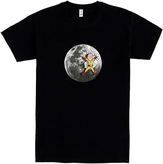 Super Hero t-shirt,  Camiseta de Manga Corta, 100% Algodón, Ropa Unisex para Hombres y Mujeres en 7 Tallas, Camiseta Negra, Modelo Super Hero