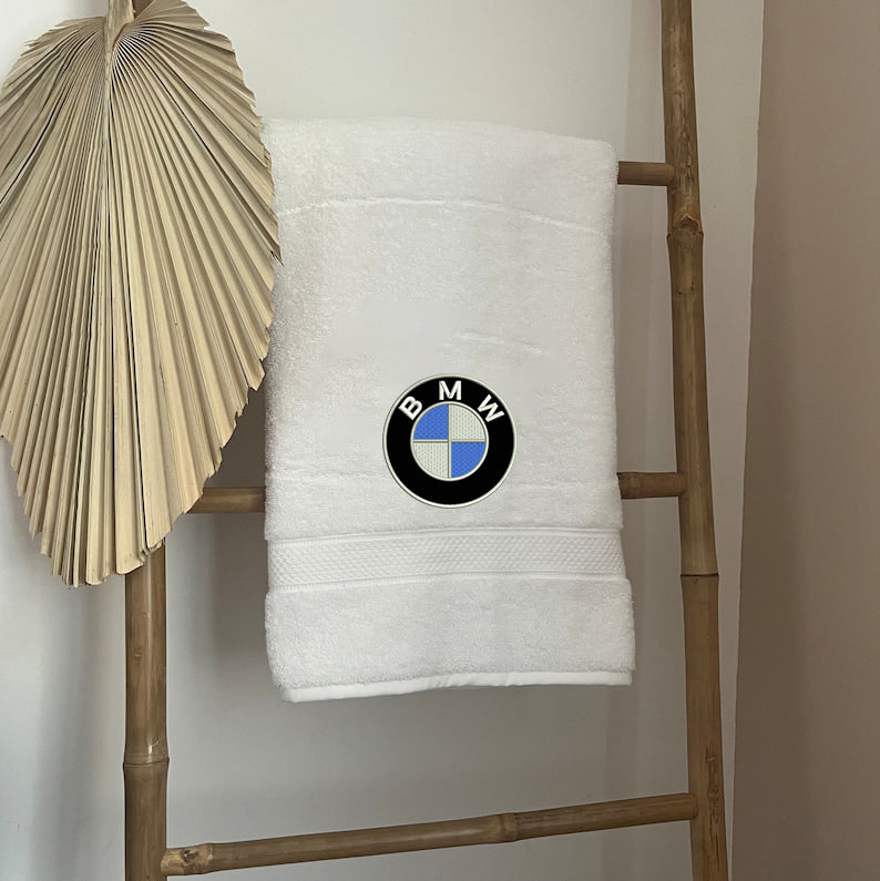 Pamper Yourself in Luxury: BMW Logo Embroidered Bath Towel