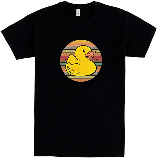 Pato Amarillo  Camiseta de Manga Corta, 100% Algodón, Ropa Unisex para Hombres y Mujeres en 7 Tallas, Camiseta Negra, Modelo Pato